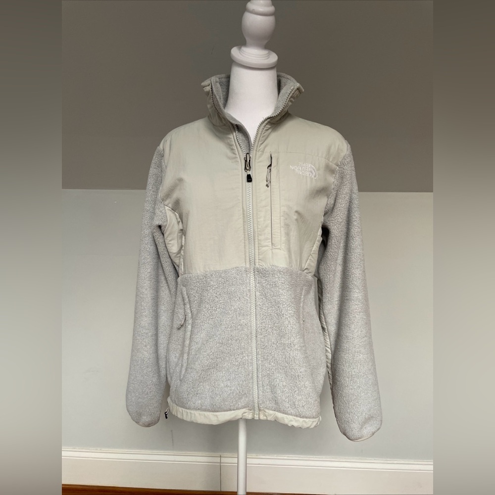 The North Face Women's Denali Polartec Fleece Jacket Light Grey Size Medium